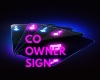 CO-OWNER SIGN