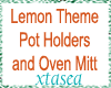 Lemon Potholders Mitt