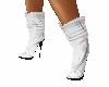 White/design short boots