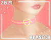 A✦ Pink Heart Choker
