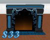 S33 blu/tribal fireplace