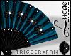 Blue Black Fan