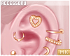 &eacute;��. ear set. gold