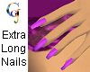 Extra-Long Nails Fuchsia