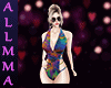 ALM| colorful swimsuit