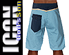 ICON Blue Casual Shorts