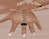 Gold Onyx Ring Bracelets
