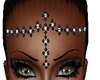 diamonds headband black