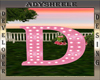 AS* LETTER D PINK
