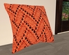 Orange Knitted pillow