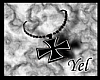 collar black cross*YEL*