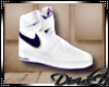 D: Purple/W Air Force 1s