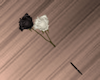 Black White Rose Pin