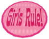 girls rule rug