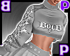 Bold Wave Crop / Grey