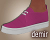 [D] Tied fuchsia shoes
