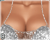 Silver Disco Sheer Dress