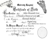 Adan's Birth Certificate