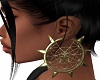 Spiked Gold Hoops