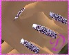 Purple diamond nails