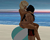 Beach Ball & Kiss Pose