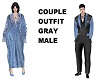 COUPLE OUTFIT GRAY MALE