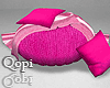 Deep Pink Pillow + Pose