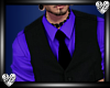 Vest Tie Suit Purple