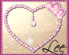 Pink Beads Heart Sticker