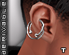 T. Pierced Earring.