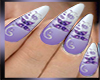 Butterfly Purple Nails