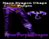 Neon Dragon Chaps-Purple