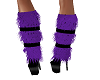 Sexy purple fur boots