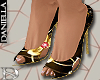 D| BK/Gold Spring Shoes