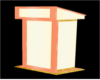 Peach/Cream Lectern