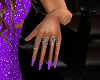 Violet Nails Rings