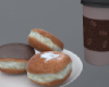 Donuts w coffe