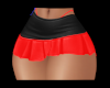 Blk/Red Pleated Skirt