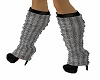 Grey Boot Warmers Knit
