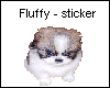 Fluffy Puppy sticker