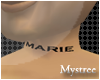 (M) Marie Neck Tattoo
