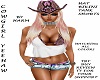 COWGIRL JEAN SHORTS V8