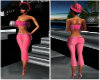 pink top/capri outfit