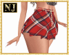 NJ] Plaid red shorts