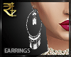 [R] White Promo Earrings