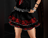 Punk Skirt Black Red