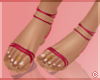 !© Tie Up Sandals Pink