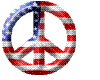 ANIMATED USA PEACE SIGN