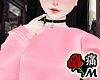 蝶 Pink Crop Sweater