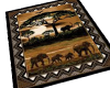 Elephant tropical rug 